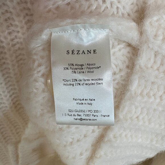 Sezane Emile Cardigan Ecru - Size XS - Picture 8 of 8